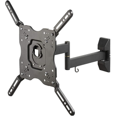 Vivanco 37980 Black 23' - 55' Full Motion Double Arm Wall Bracket