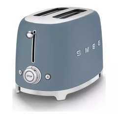 Smeg TSF01EGMUK Matt Storm Blue 50S Style 2 Slice Toaster