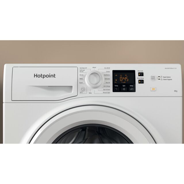 Hotpoint NSWF 846 W UK Anti-Stain 8kg 1400rpm Washing Machine - White