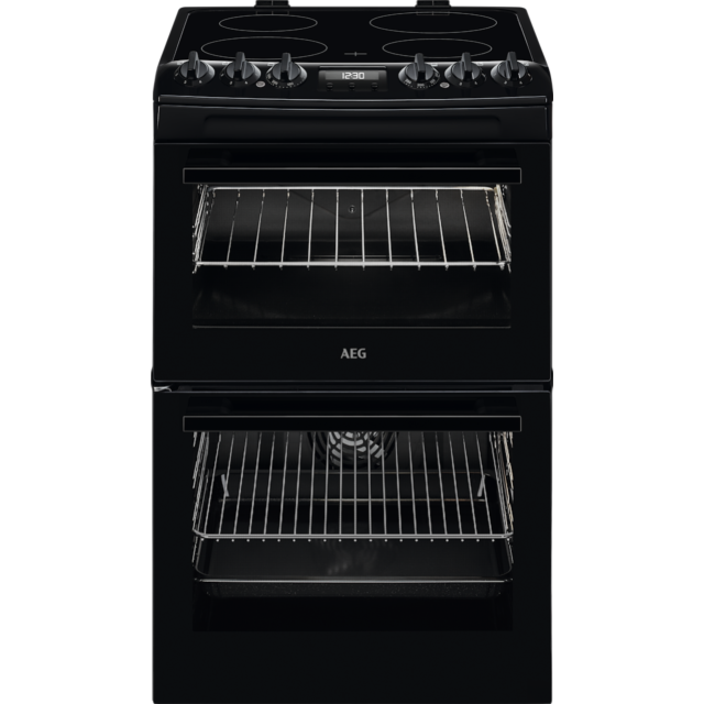 AEG CCX1530ACB Ceramic Electric Cooker with Double Oven