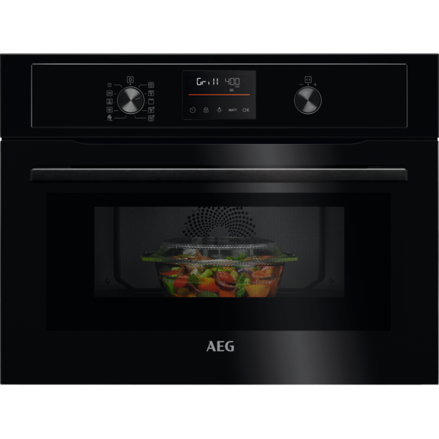 AEG KOX36506GB Built-In Combination Microwave Oven - Black