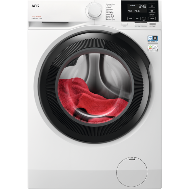 AEG LFR71864B 7000 Series Short Front Loading Full Size 8kg Washing Machine