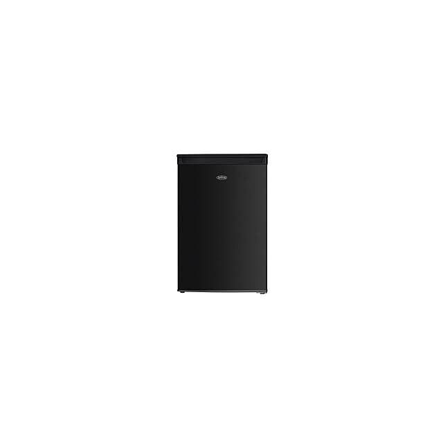 Belling BL130BKIX Black Steel, 55Cm Under Counter Larder Fridge. E Energy Class, Silver Interior Tri