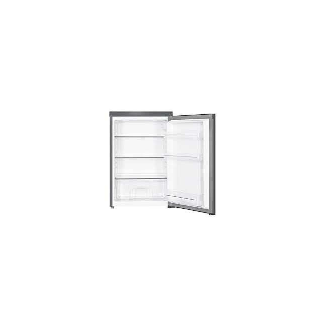 Belling BL130BKIX Black Steel, 55Cm Under Counter Larder Fridge. E Energy Class, Silver Interior Tri