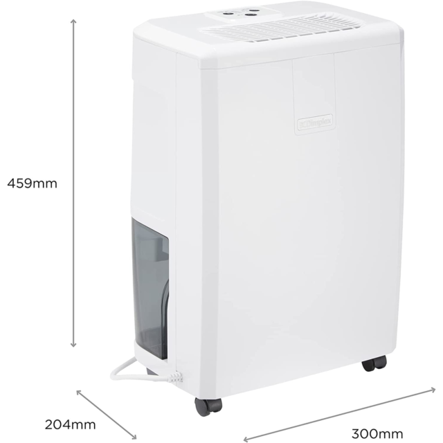 Dimplex EverDri10E White 10L Dehumidifier With Electronic Humidistat And Timer