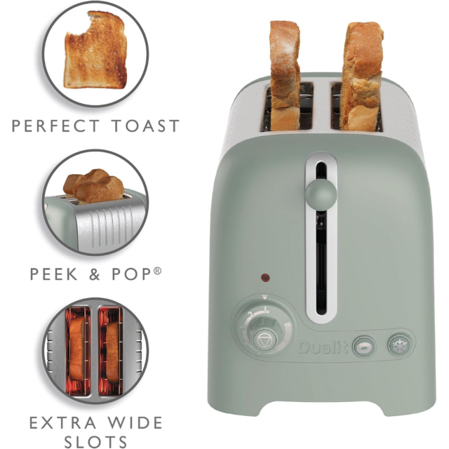 Dualit 26216 Sage Green 2 Slice Lite Toaster