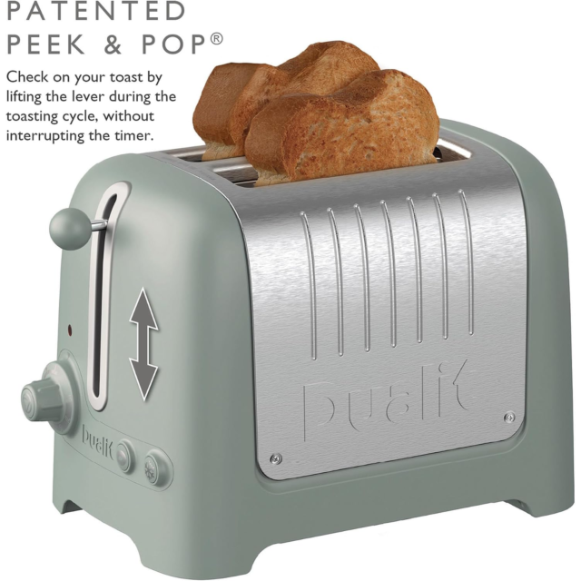 Dualit 26216 Sage Green 2 Slice Lite Toaster