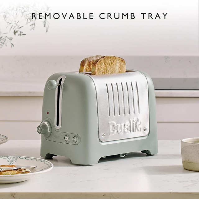 Dualit 26216 Sage Green 2 Slice Lite Toaster