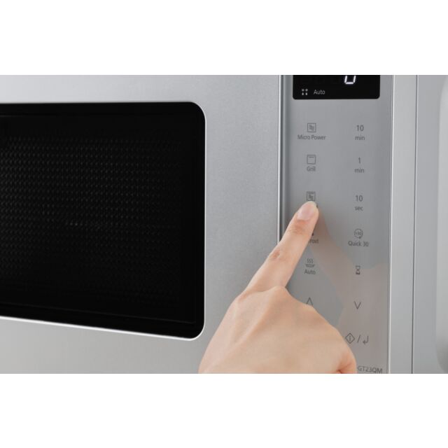 Panasonic Uk NN-GT23QMBPQ Silver, 800W Microwave Grill Silver