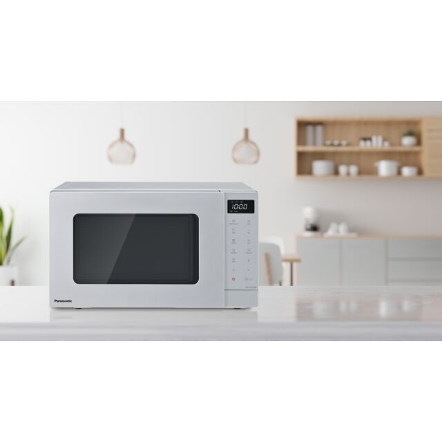 Panasonic Uk NN-GT23QMBPQ Silver, 800W Microwave Grill Silver