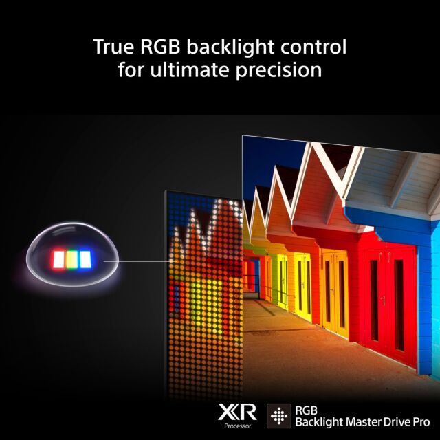 Sony K50XR75M2PB.UKA Black, 50inch Bravia 7 Ii True Rgb Mini Led 4K Hdr Xr Processor 120Hz Google Smar