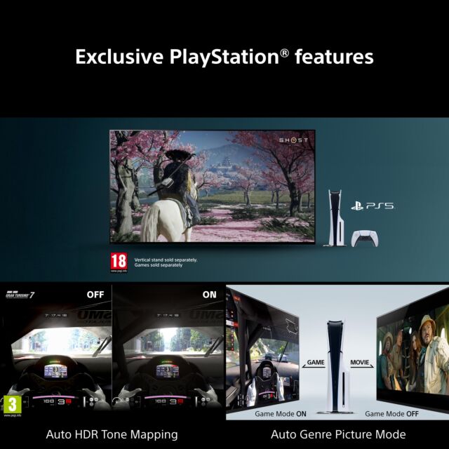 Sony K50XR75M2PB.UKA Black, 50inch Bravia 7 Ii True Rgb Mini Led 4K Hdr Xr Processor 120Hz Google Smar