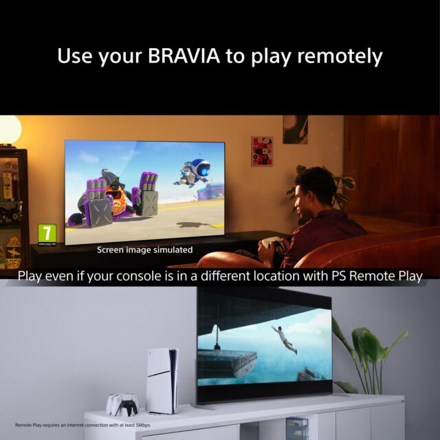Sony K55XR75M2B.UKA Black, 55inch Bravia 7 Ii True Rgb Mini Led 4K Hdr Xr Processor 120Hz Google Smart