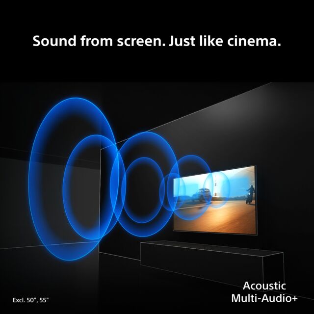 Sony K55XR75M2B.UKA Black, 55inch Bravia 7 Ii True Rgb Mini Led 4K Hdr Xr Processor 120Hz Google Smart