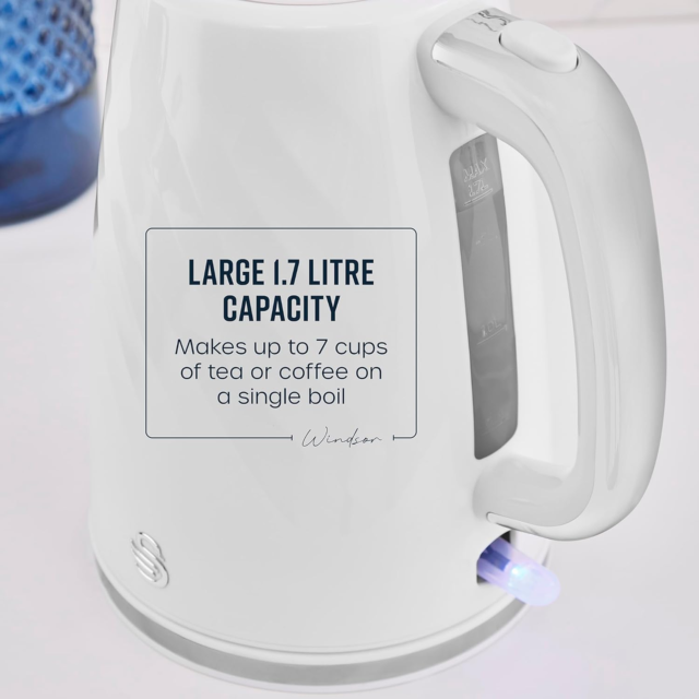 Swan SK14611WH White Windsor Cordless Kettle