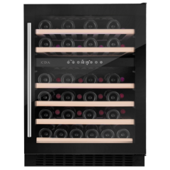 CDA CFWC604BL 60cm Freestanding/Undercounter Dual Zone Wine Cooler