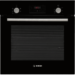 Bosch HHF113BA0B Black, Single Fan Oven 66Lt