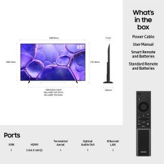 Samsung UE85U8020F Black, 85" Led 4K Uhd Hdr10+ Auto Game Mode Smart TV