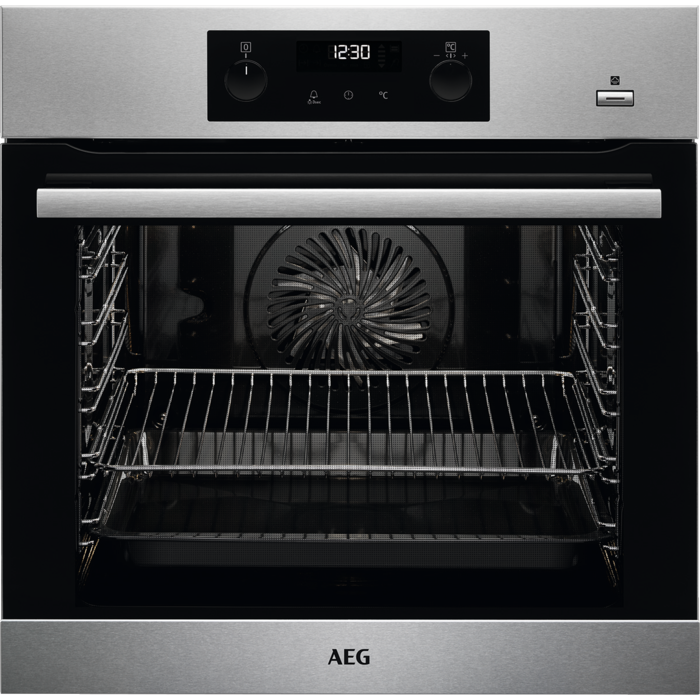 Domestic Appliances Belfast Aeg BPS355060M S Steel Pyrolytic