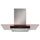 CDA EKN90SS 90cm Flat Glass Extractor with Edge Lighting