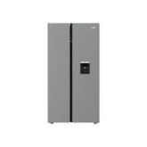 Beko ASD234FVPX Brushed Steel, Non Plumbled American Style Fridge Freezer With Drinks Dispenser