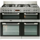 Leisure CS110F722X S / Steel, 110 Dual Fuel S/S Range Cooker 7 Ring Gas Hob