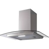 Sia CGH70SS S / Steel, 70Cm Curved Glass Cooker Hood